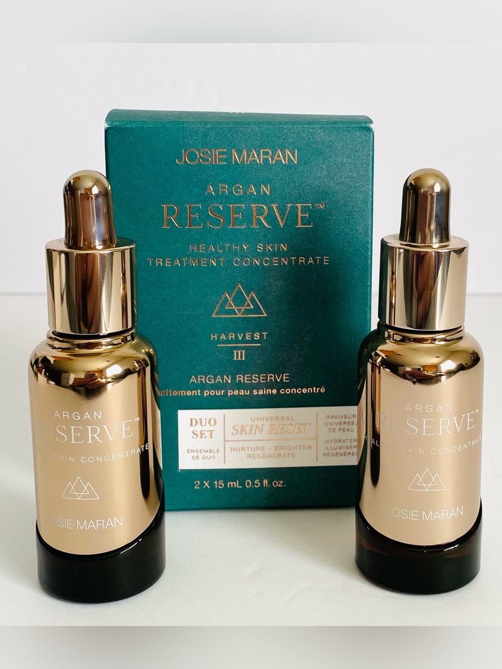 JOSIE MARAN Argan Reserve Skin Reset Healthy Skin Concentrate Duo Serum
